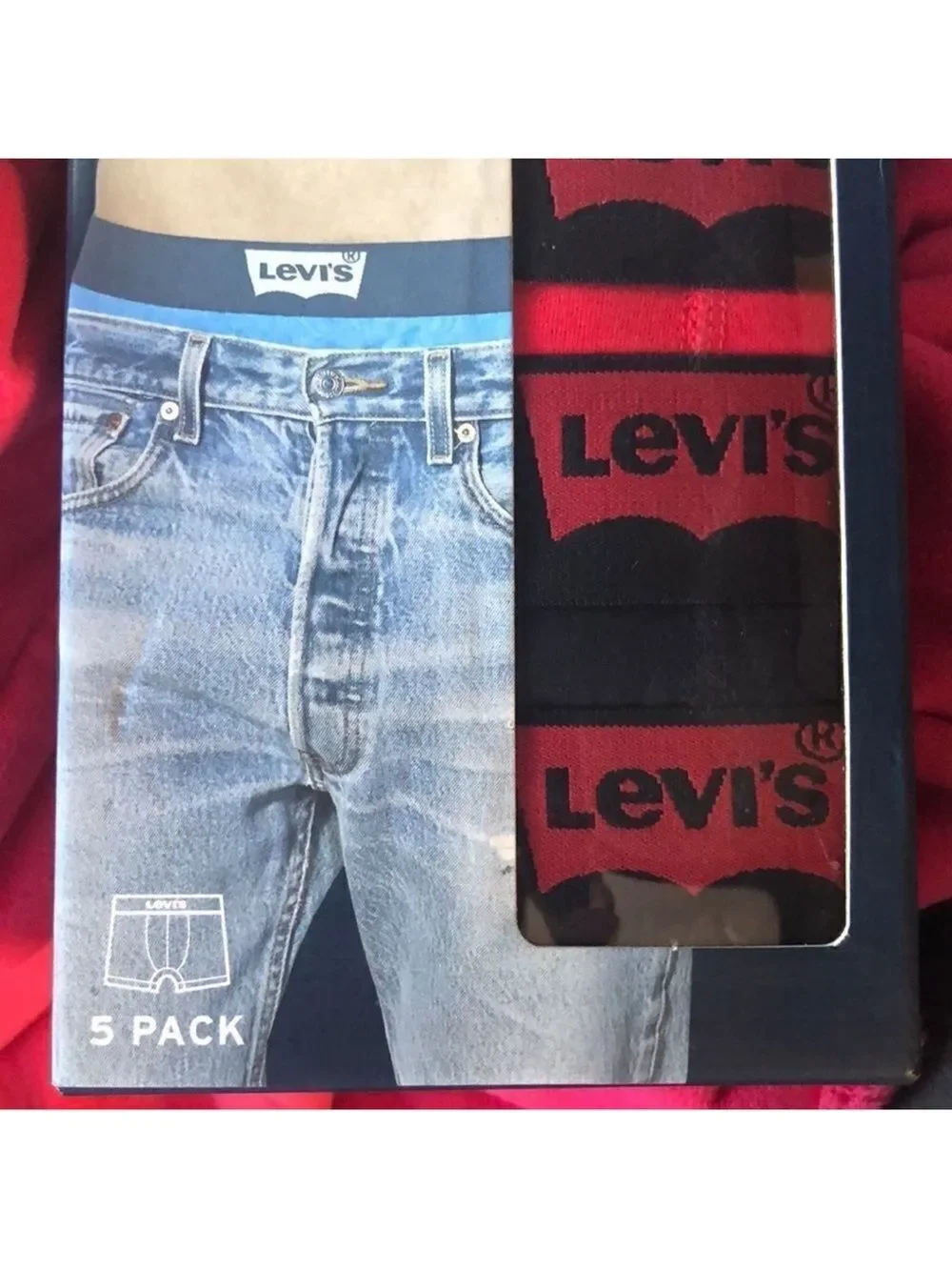 LEVI’S M 5pk Multicolored Cotton Boxer Briefs